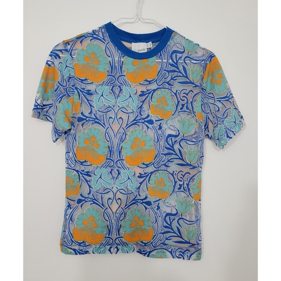 ❤[3/$35] ASOS Petite Mesh Floral Top - Picture 1 of 6